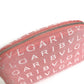BVLGARI Logomania Makeup Pouch, Canvas, Women's, Pink