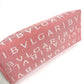 BVLGARI Logomania Makeup Pouch, Canvas, Women's, Pink
