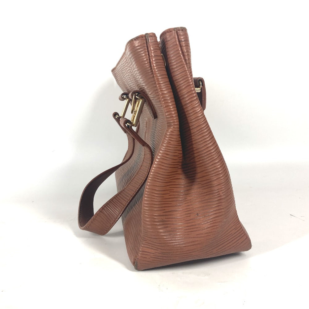 FENDI ヴィンテージ FFロゴ カバン トートバッグ 肩掛け ショルダーバッグ ハンドバッグ レザー レディース ブラウン - brandshop-reference