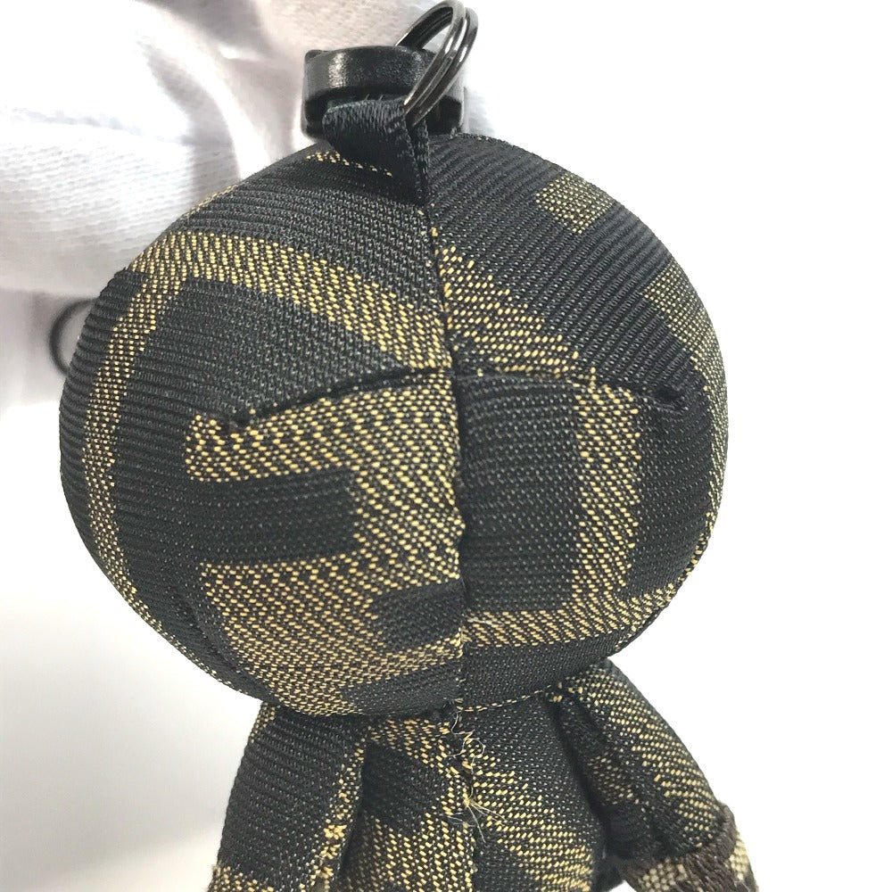 FENDI A BATHING APE アベイシングエイプ コラボ マイロ ズッカ 携帯ストラップ ぬいぐるみ チャーム キャンバス メンズ ブラウン