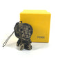 FENDI A BATHING APE アベイシングエイプ コラボ マイロ ズッカ 携帯ストラップ ぬいぐるみ チャーム キャンバス メンズ ブラウン