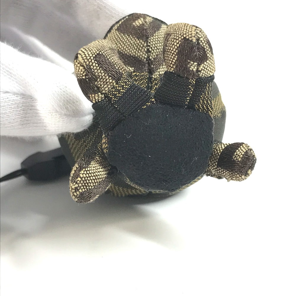 FENDI A BATHING APE アベイシングエイプ コラボ マイロ ズッカ 携帯ストラップ ぬいぐるみ チャーム キャンバス メンズ ブラウン