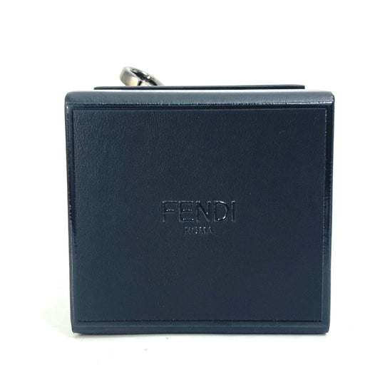 FENDI 7AR894 ミニボックス MINIBOX バッグチャーム キーホルダー レザー レディース ブラック