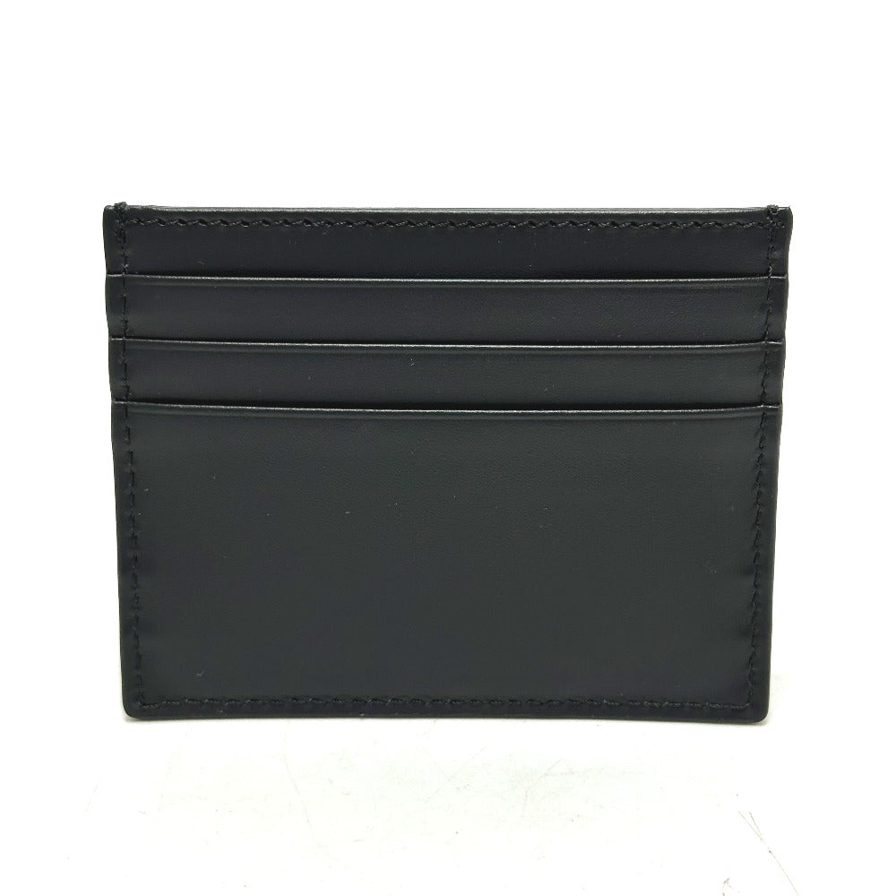FENDI 7M0164 ロゴ 名刺入れ パスケース カードケース レザー メンズ ブラック