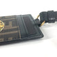 FENDI ヴェルサーチ コラボ VERSACE ロゴ フェンダーチェ FENDACE ズッカ ストラップ付 名刺入れ パスケース カードケース PVC ユニセックス ブラウン