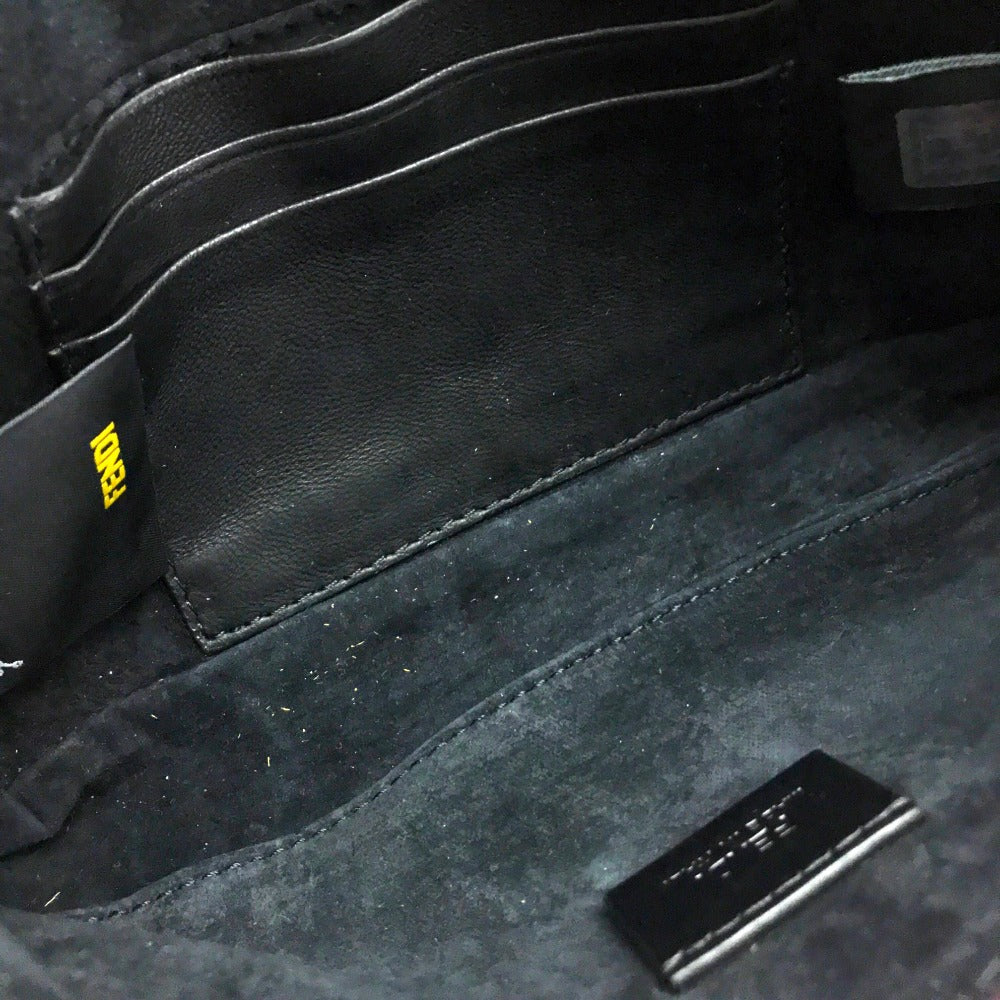 FENDI 8M0315 ミニバゲット 斜め掛け ミニ ポシェット ショルダーバッグ ムートン レディース ピンク フューシャピンク