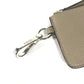 FENDI 7M0343 Two-Tone Logo Card Case/Coin Purse/Wallet/Fragment Case/Coin Case Leather Women's Beige