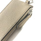 FENDI 7M0343 Two-Tone Logo Card Case/Coin Purse/Wallet/Fragment Case/Coin Case Leather Women's Beige