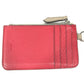 FENDI 7M0343 Two-Tone Logo Card Case/Coin Purse/Wallet/Fragment Case/Coin Case Leather Women's Beige
