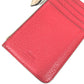 FENDI 7M0343 Two-Tone Logo Card Case/Coin Purse/Wallet/Fragment Case/Coin Case Leather Women's Beige