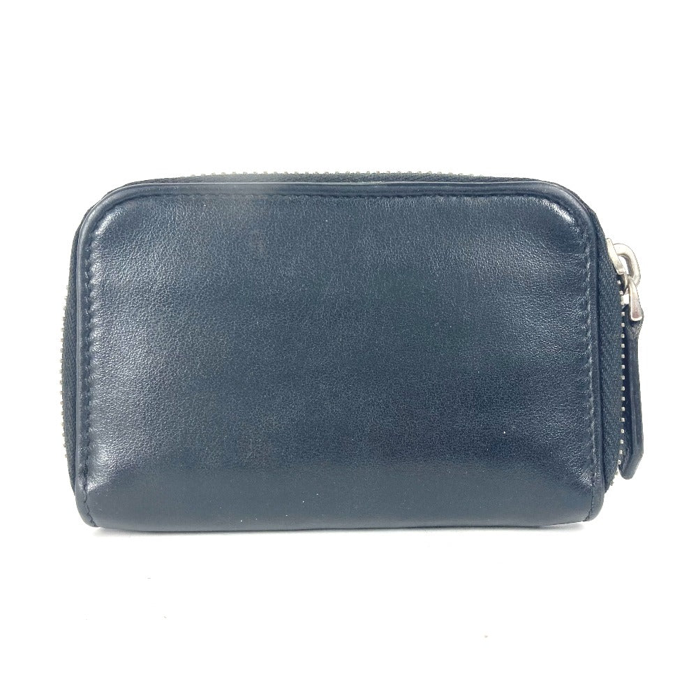 FENDI 7M0257 ロゴ ラウンドファスナー 財布 小銭入れ バイカラー コインケース レザー メンズ ブラック - brandshop-reference