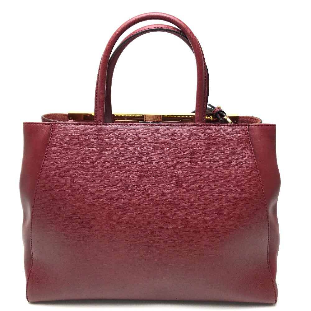 FENDI 8BH250 Toujours Bag, Handbag, Shoulder Bag, Leather, Women's, Dark Red