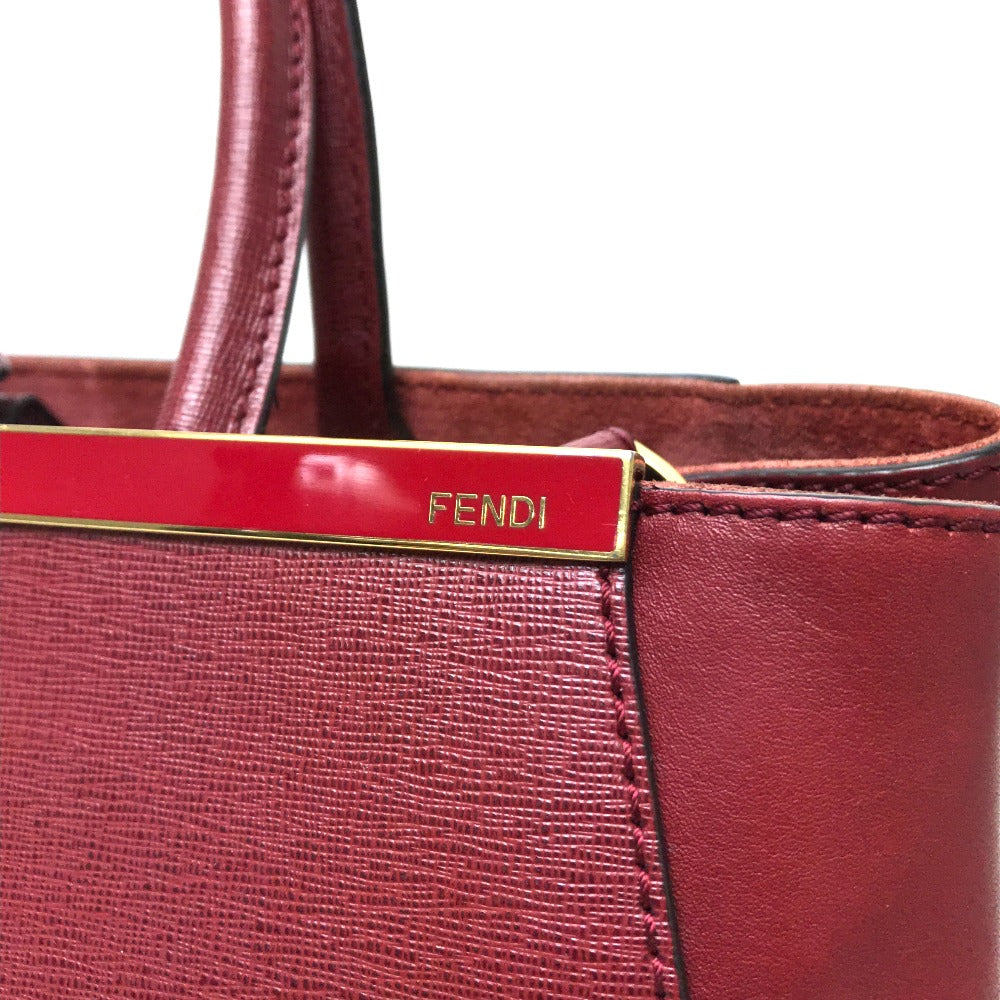FENDI 8BH250 Toujours Bag, Handbag, Shoulder Bag, Leather, Women's, Dark Red
