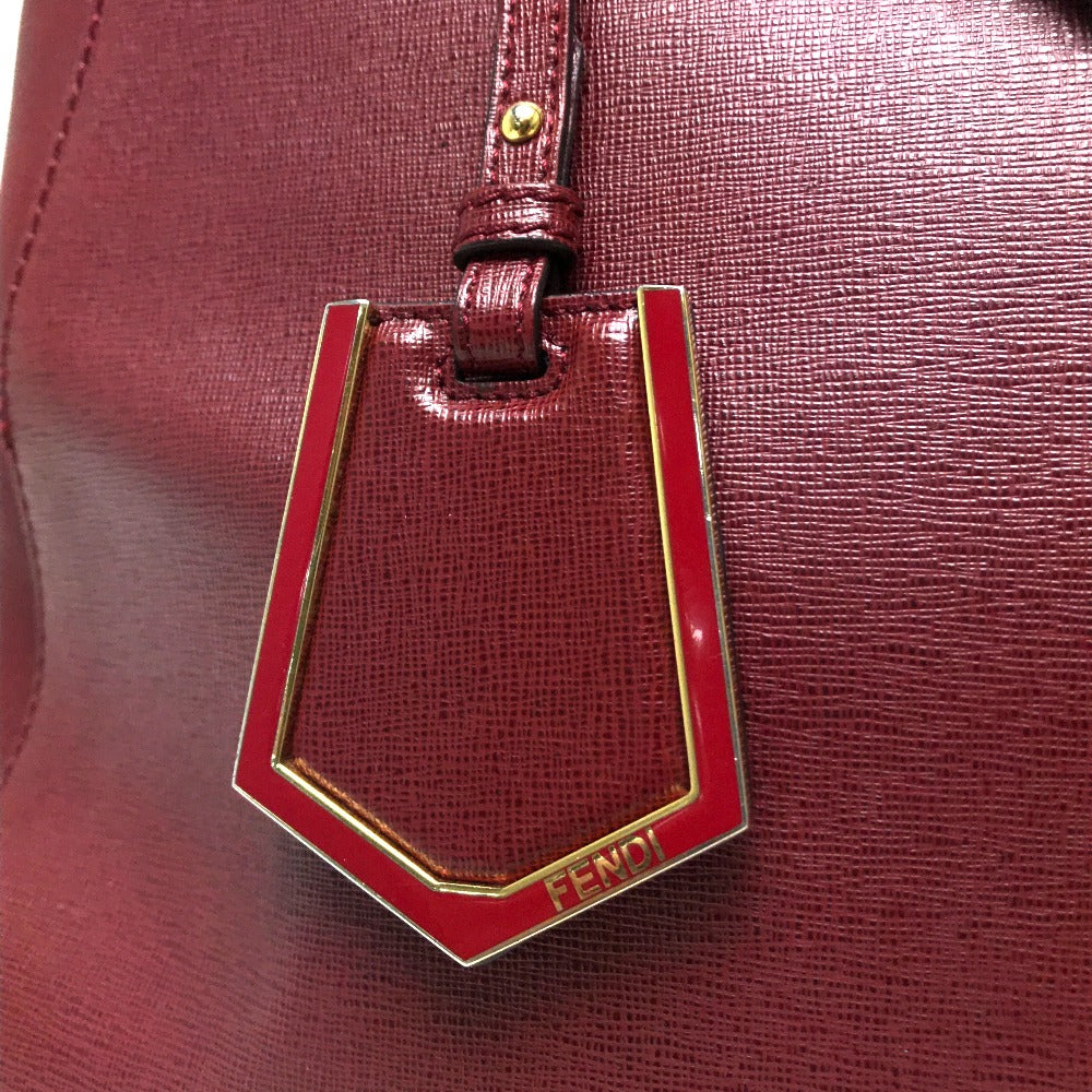 FENDI 8BH250 Toujours Bag, Handbag, Shoulder Bag, Leather, Women's, Dark Red