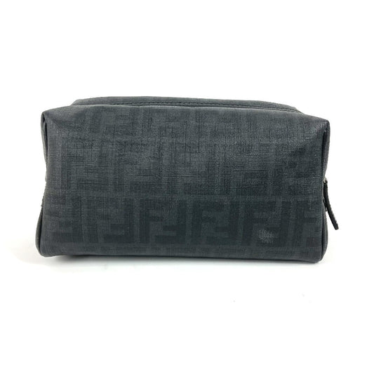 FENDI ズッカ ロゴ カバン ポーチ セカンドバッグ PVC メンズ ブラック