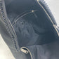 FENDI 7VZ016 Backpack, Karl Lagerfeld, Fur Studs, Nylon, Women's, Black