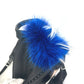 FENDI 7VZ016 Backpack, Karl Lagerfeld, Fur Studs, Nylon, Women's, Black