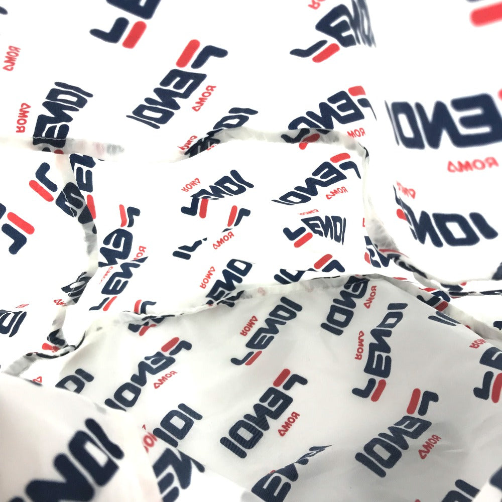 FENDI バックパック カバン フィラ FILA コラボ ポーチ付き リュックサック ナイロン レディース ホワイト