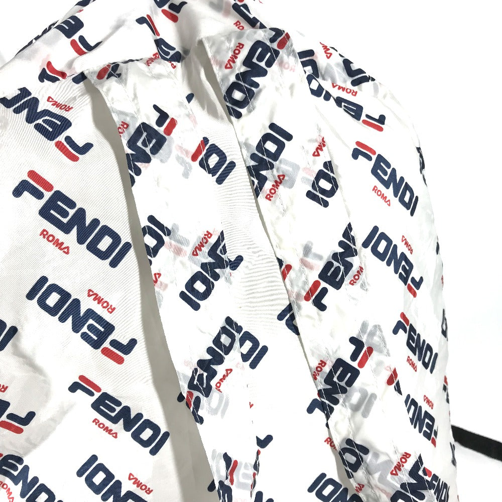 FENDI バックパック カバン フィラ FILA コラボ ポーチ付き リュックサック ナイロン レディース ホワイト