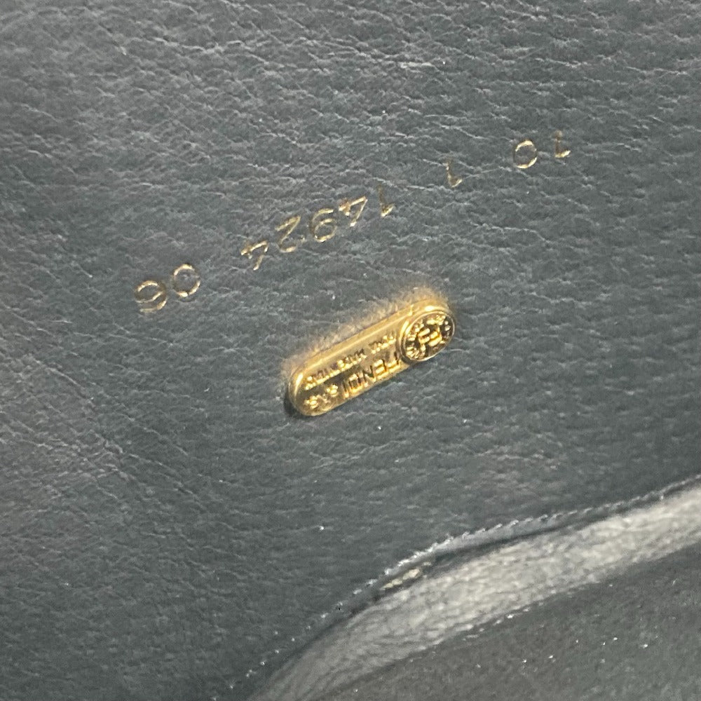 FENDI ヴィンテージ ハート バックパック カバン リュックサック レザー レディース ブラック