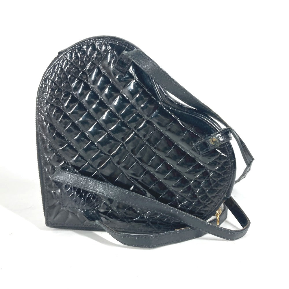 FENDI ヴィンテージ ハート バックパック カバン リュックサック レザー レディース ブラック
