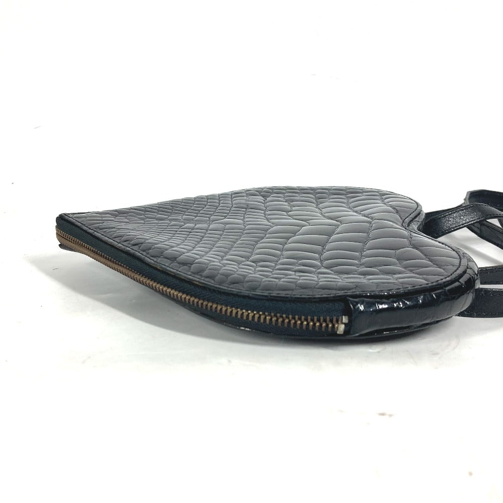 FENDI ヴィンテージ ハート バックパック カバン リュックサック レザー レディース ブラック