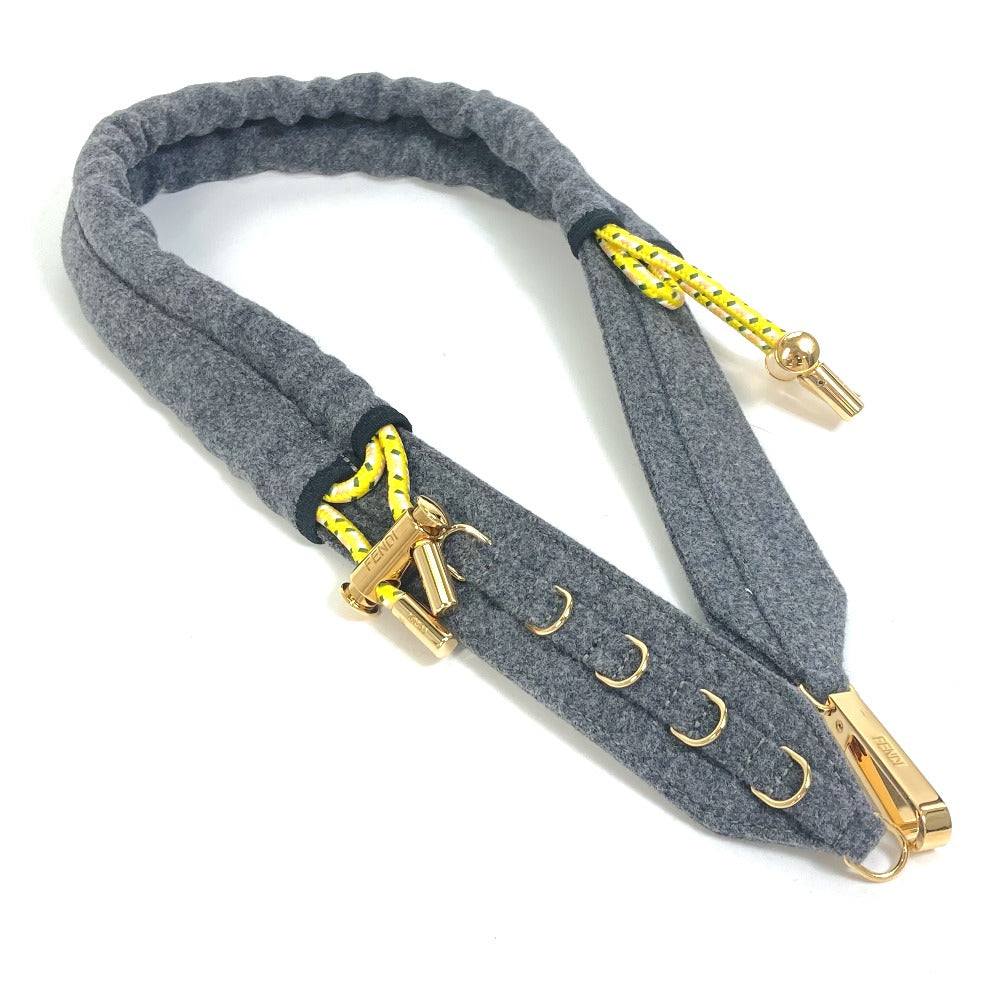 FENDI 8C0627 ベルト ズボン用ベルト ベルト フェルト レディース グレー