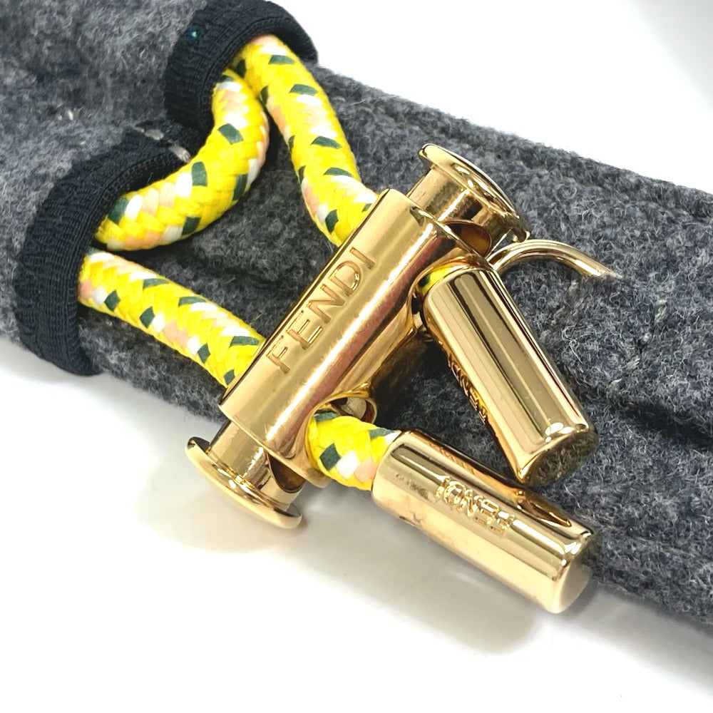 FENDI 8C0627 ベルト ズボン用ベルト ベルト フェルト レディース グレー