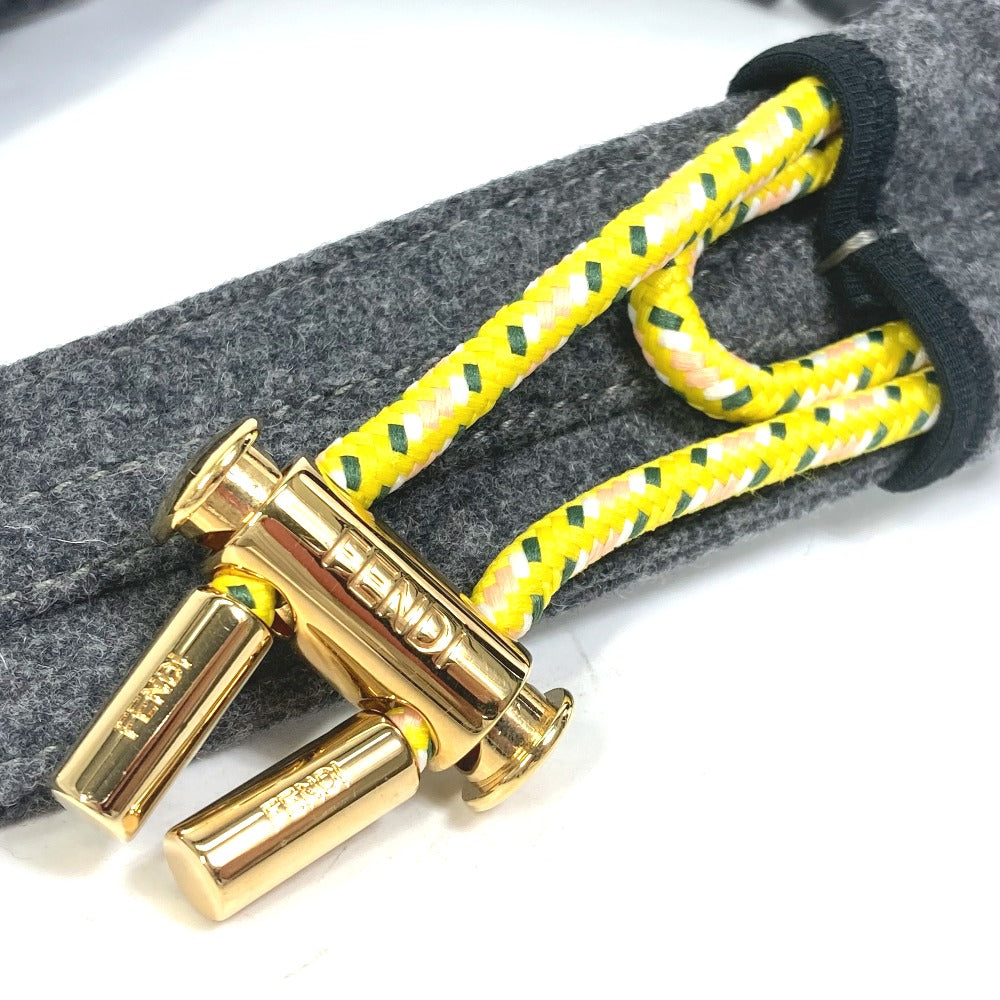 FENDI 8C0627 ベルト ズボン用ベルト ベルト フェルト レディース グレー