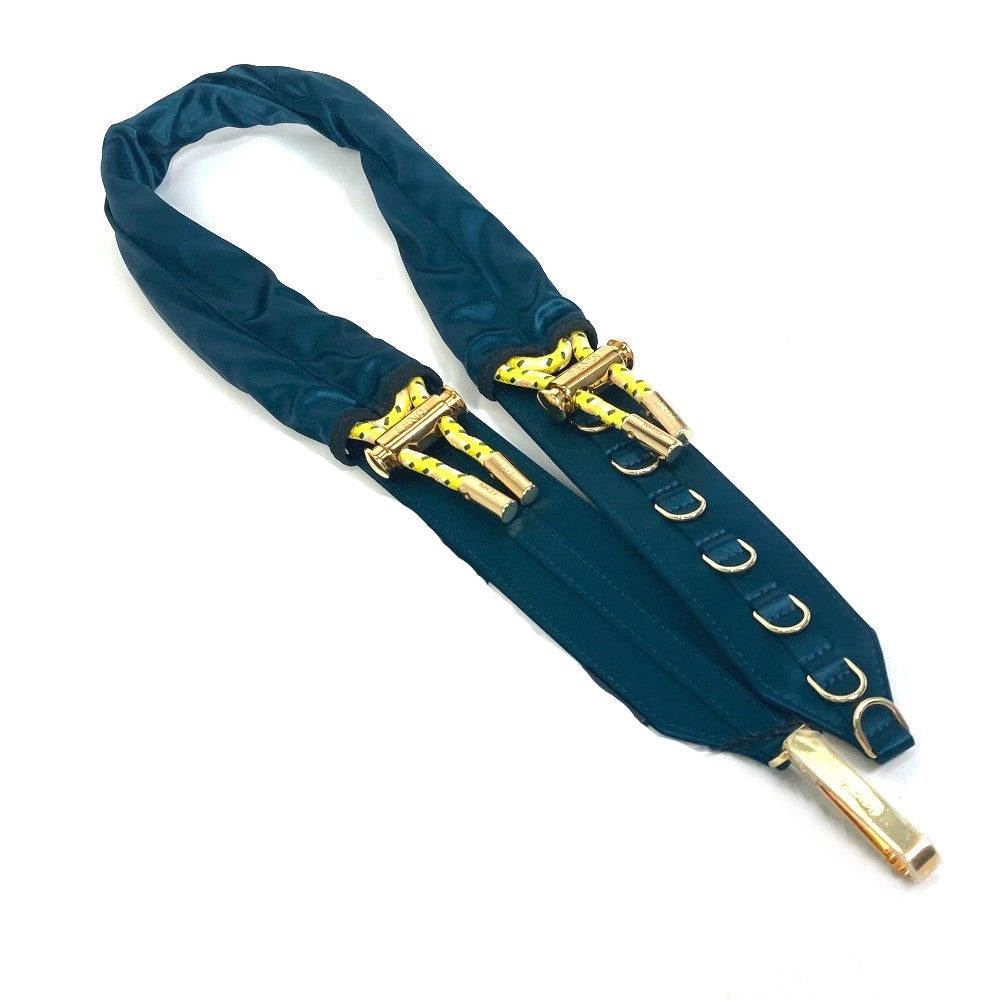 FENDI 8C0627 ベルト ズボン用ベルト ベルト サテンキャンバス レディース ブルー系