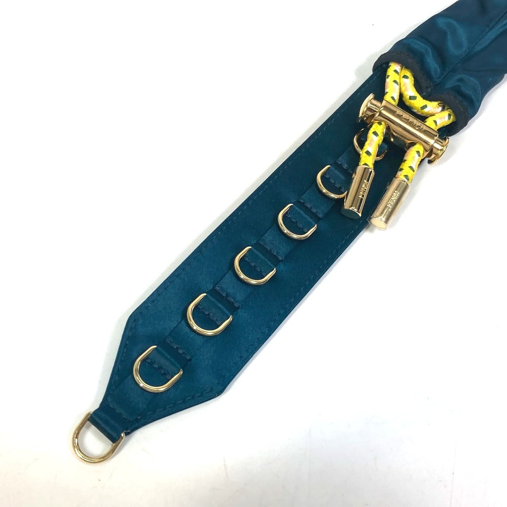 FENDI 8C0627 ベルト ズボン用ベルト ベルト サテンキャンバス レディース ブルー系