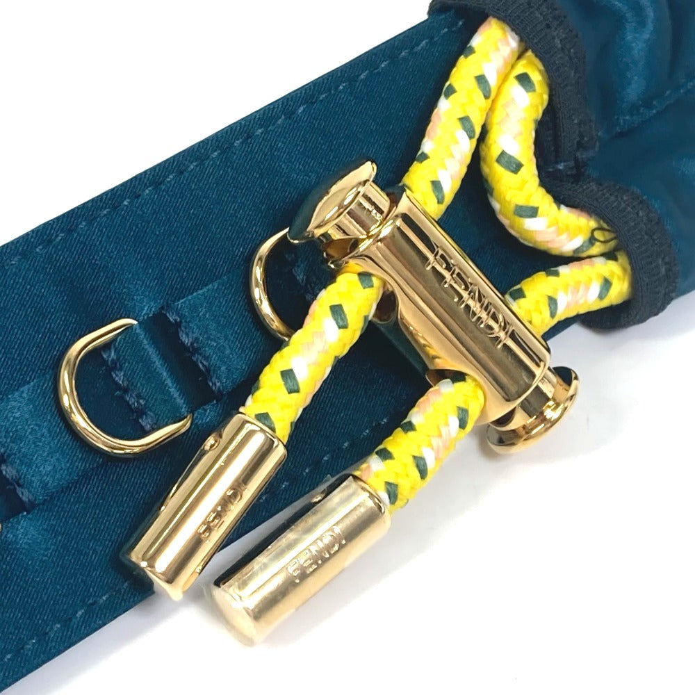 FENDI 8C0627 ベルト ズボン用ベルト ベルト サテンキャンバス レディース ブルー系