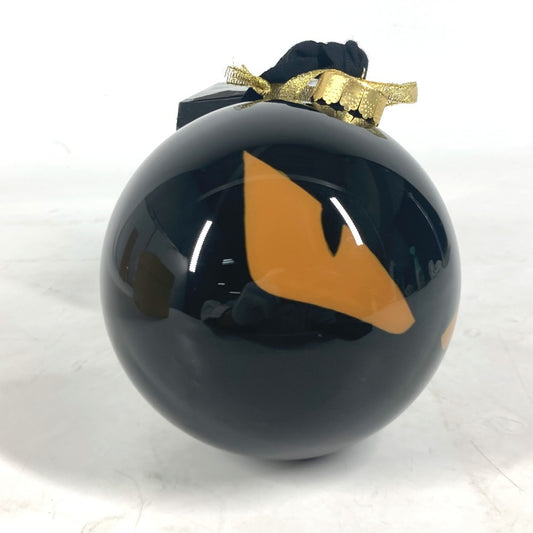 FENDI Xmas クリスマスボール ロゴ モンスター クリスマス オーナメント インテリア チャーム プラスチック ユニセックス ブラック