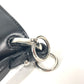 FENDI 8M0381 ミニ キャナイ スタッズ カバン フラップ ハンドバッグ レザー レディース ブラック