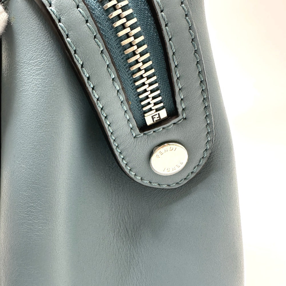 FENDI 8BN293 ドットコム 2WAYバッグ ショルダーバッグ カバン ハンドバッグ レザー レディース ブルー