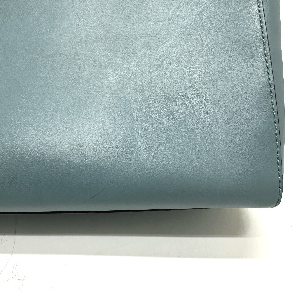 FENDI 8BN293 ドットコム 2WAYバッグ ショルダーバッグ カバン ハンドバッグ レザー レディース ブルー
