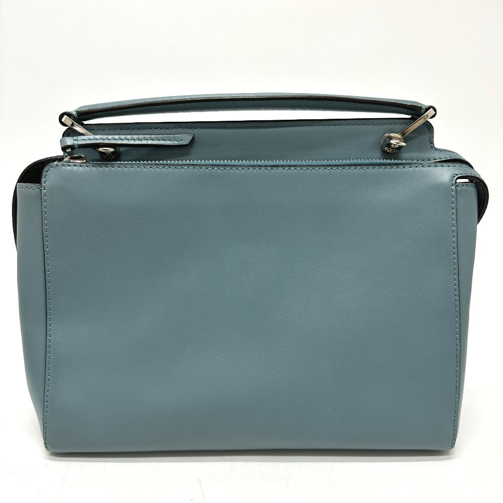 FENDI 8BN293 ドットコム 2WAYバッグ ショルダーバッグ カバン ハンドバッグ レザー レディース ブルー