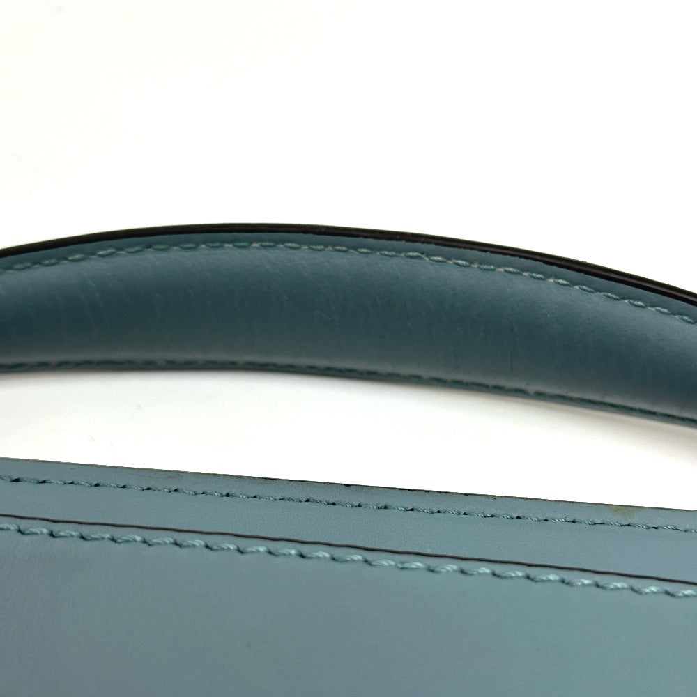 FENDI 8BN293 ドットコム 2WAYバッグ ショルダーバッグ カバン ハンドバッグ レザー レディース ブルー