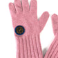 FENDI FXY554 ズッカ ワッペン グローブ 手袋 ウール/カシミヤ レディース ピンク