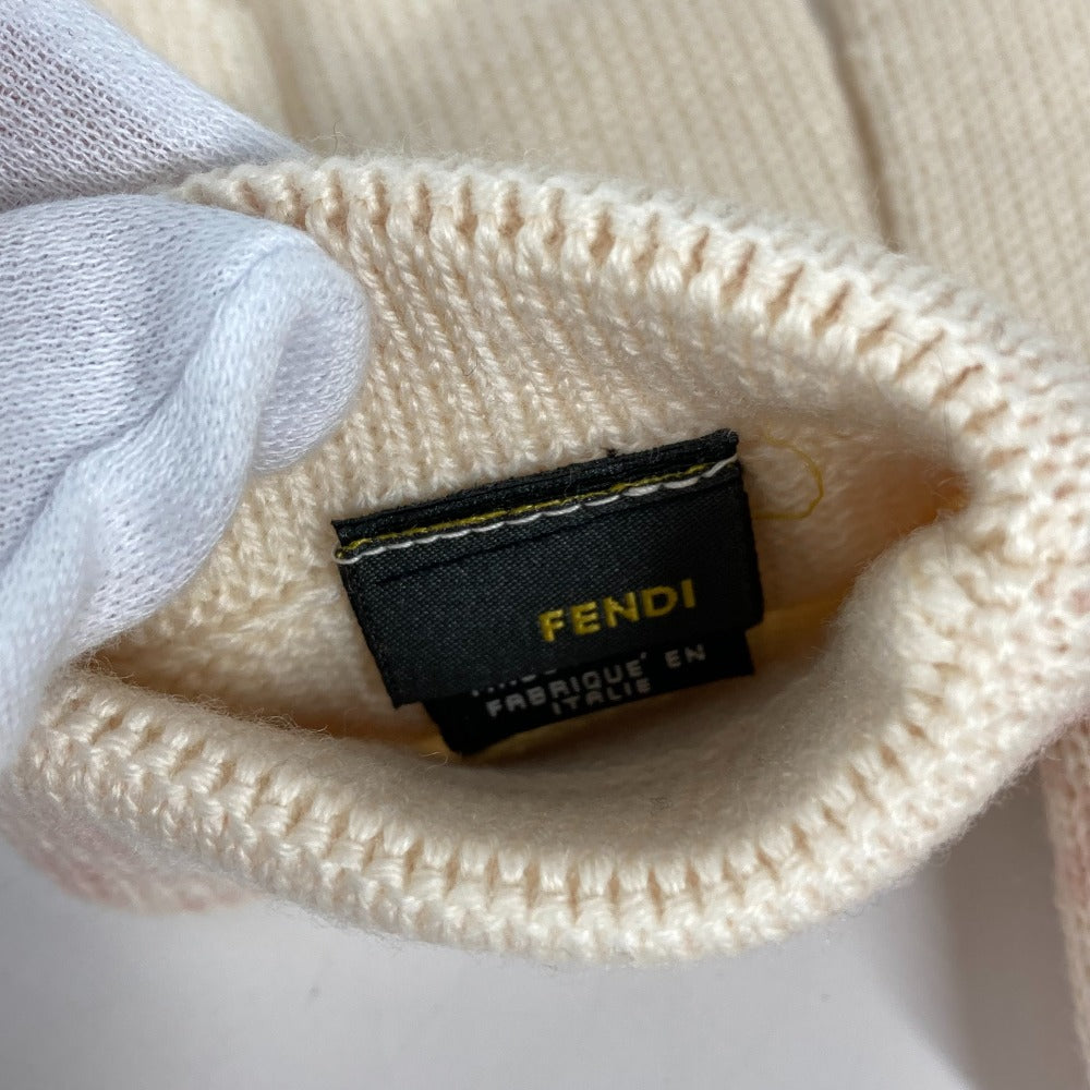 FENDI ズッカ グローブ 手袋 ウール レディース ピンク
