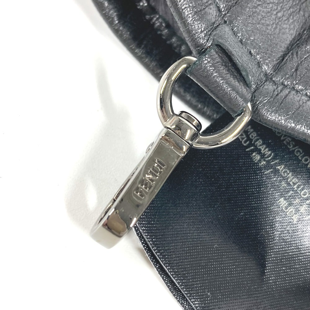 FENDI FXY018 ムートン グローブ 手袋 アンゴラ レディース グレー