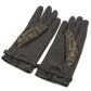 FENDI Zucca print FF logo winter gloves, canvas, women's, brown