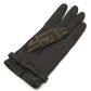 FENDI Zucca print FF logo winter gloves, canvas, women's, brown
