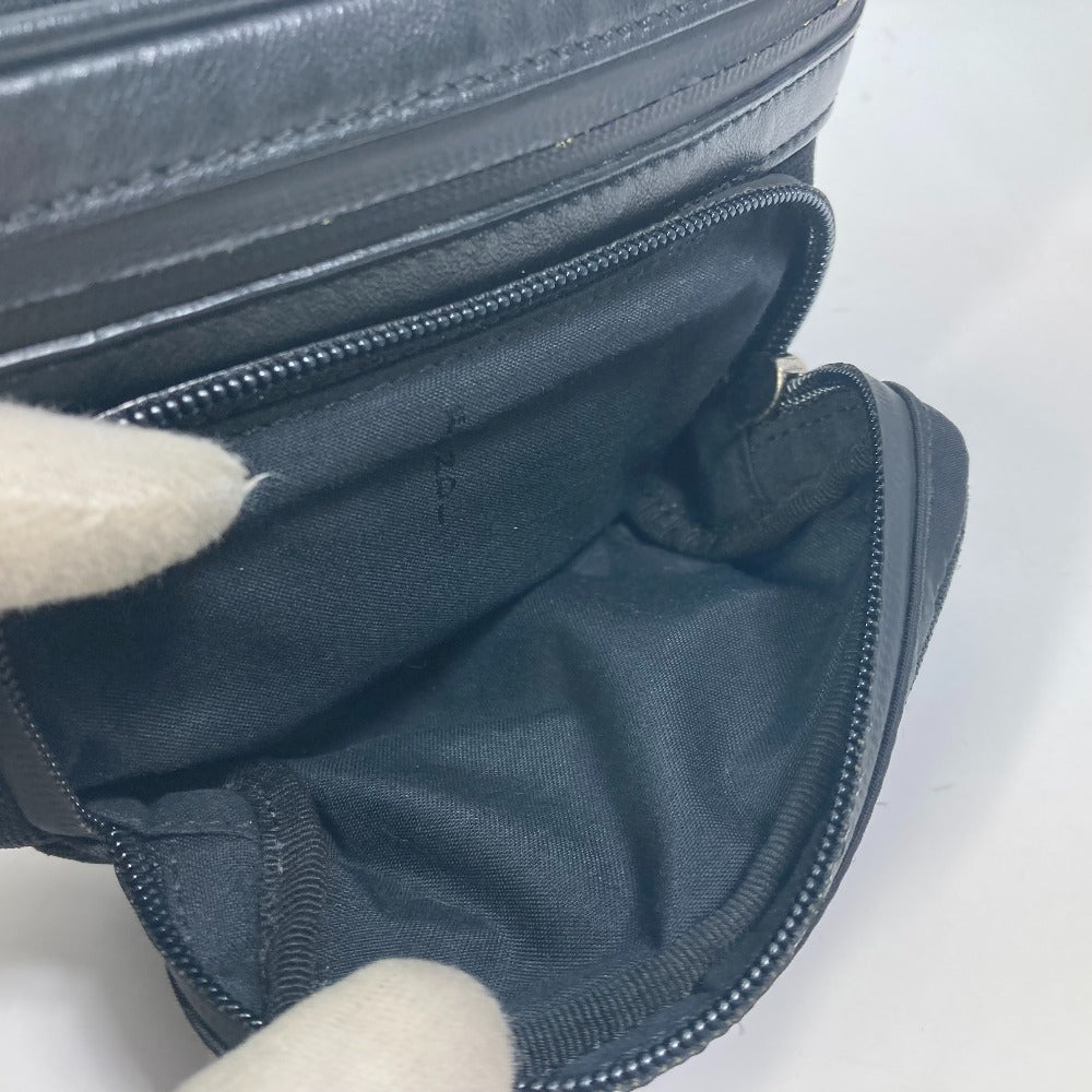 FENDI 7VA483 クロスボディ ショルダーバッグ ズッカ メッシュ カバン ボディバッグ ポリアミド メンズ ブラック