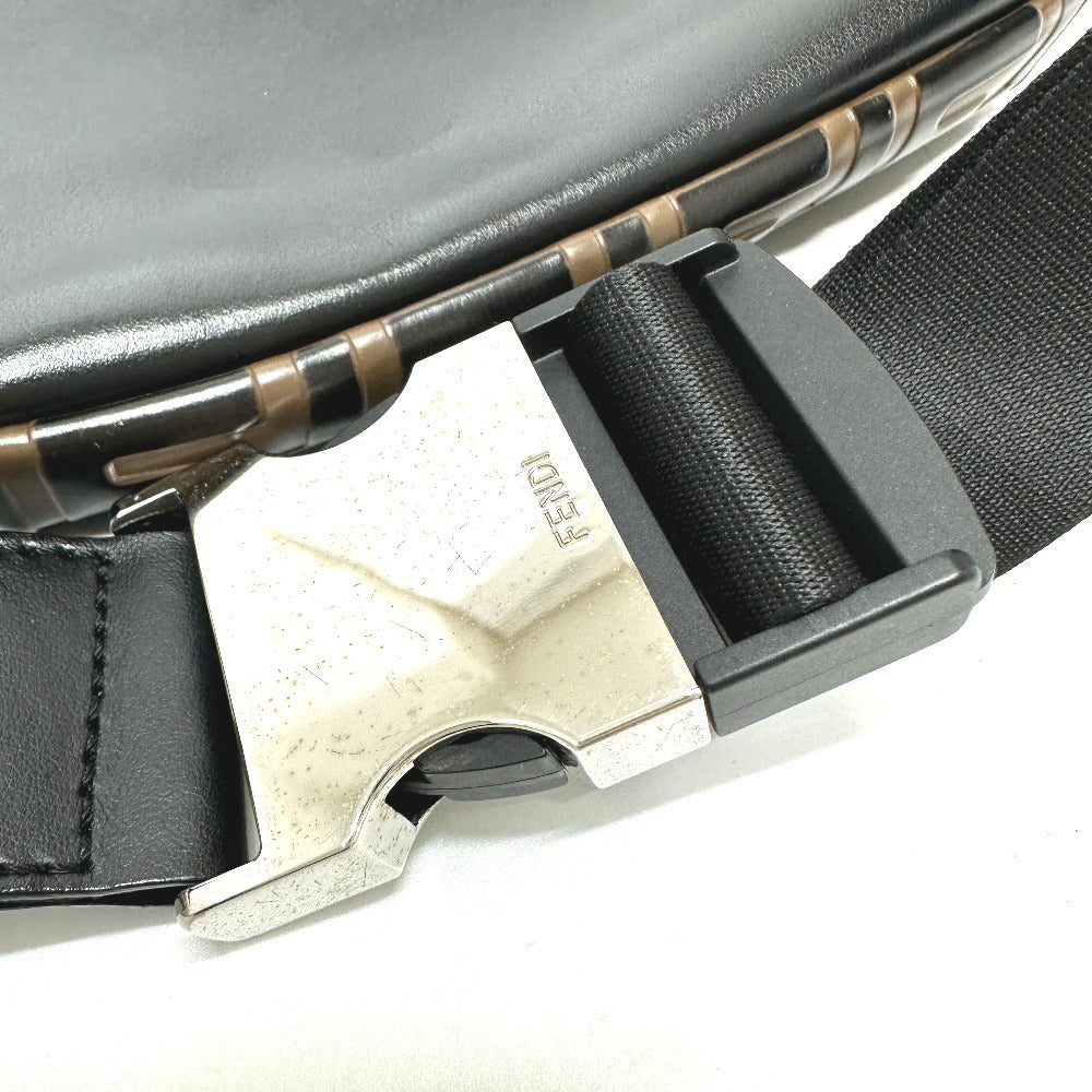 FENDI 7VA434 Crossbody Bag/Shoulder Bag/Zucca Bag/Body Bag/Leather/Brown Men's