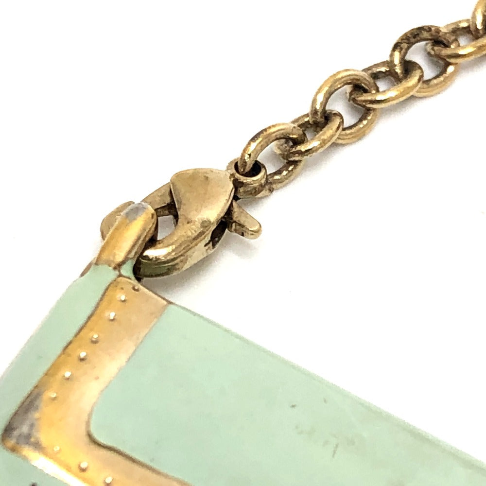 FENDI Bag Motif Mamma Baguette Accessory Key Holder Charm Cell Phone Strap Ceramic Women's Green
