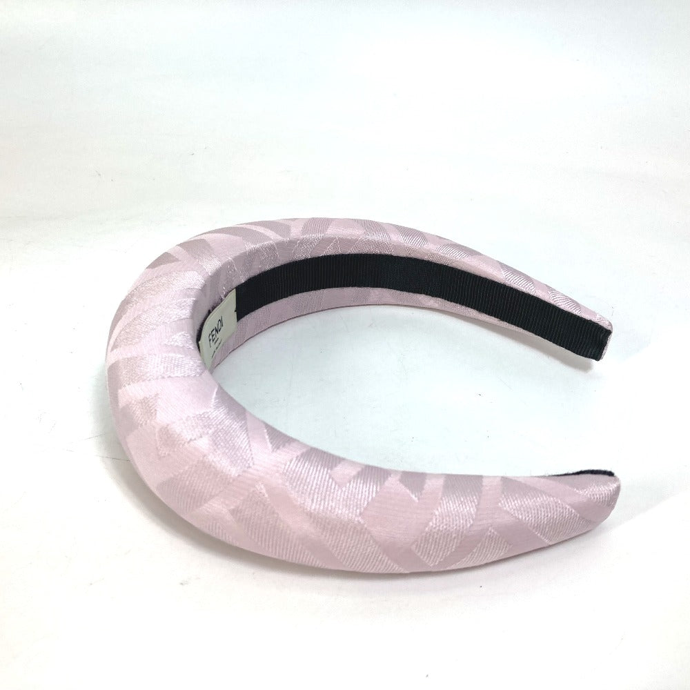 FENDI FXQ646 Zucca Hair Accessory, Silk Headband, Pink, Women's