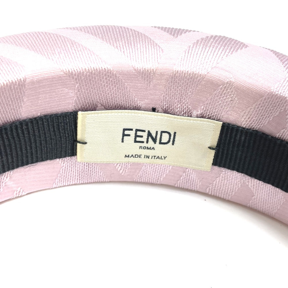 FENDI FXQ646 Zucca Hair Accessory, Silk Headband, Pink, Women's