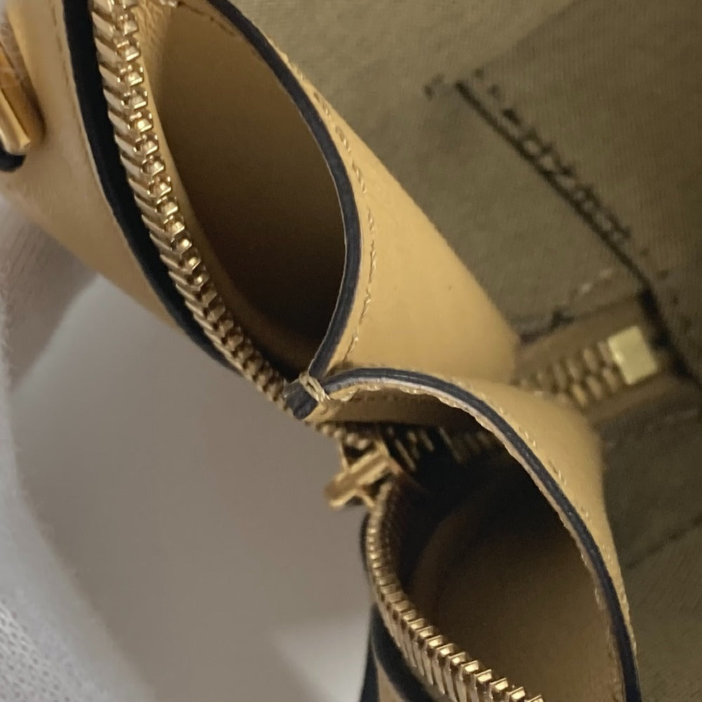 FENDI 8BS058 ポシェット 斜め掛け カメラケース スモール オーロック MINI CAMERA CASE 2WAYバッグ ハンドバッグ ショルダーバッグ レザー レディース ベージュ