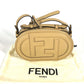 FENDI 8BS058 ポシェット 斜め掛け カメラケース スモール オーロック MINI CAMERA CASE 2WAYバッグ ハンドバッグ ショルダーバッグ レザー レディース ベージュ